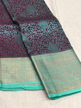 MAROON / GREEN KANCHI SAREE